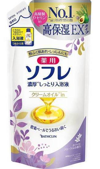 薬用ソフレ濃厚しっとり入浴液ＷＦ詰替４００ｍＬ:4548514138254