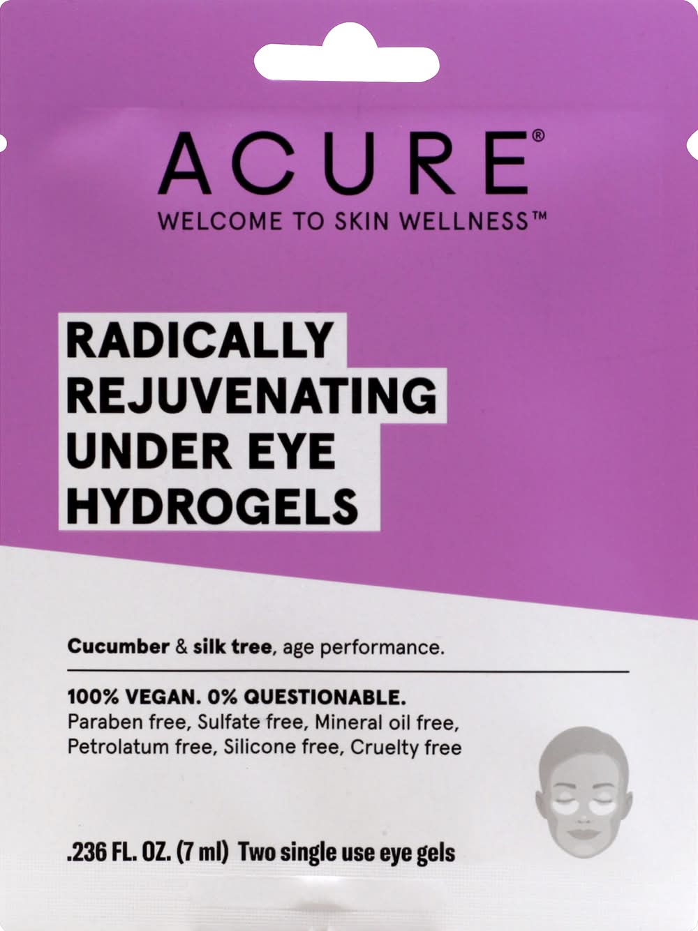 Acure Under Eye Hydrogels Cucumber & Silk Tree (0.2 oz)