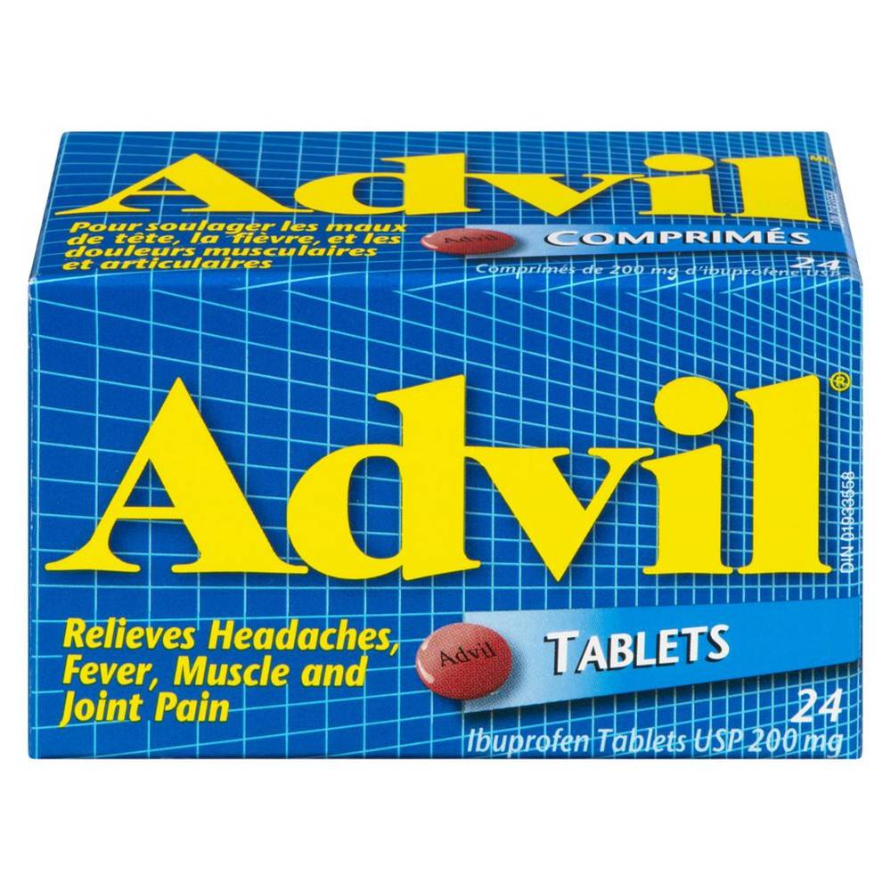 Advil Ibuprofen Usp 200 mg Tablets (24 x 1.67 g)