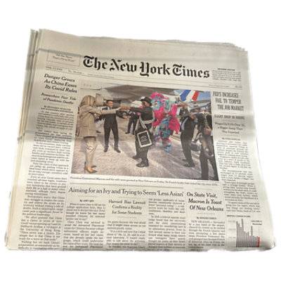 New York Times Daily Newspaper - Ea