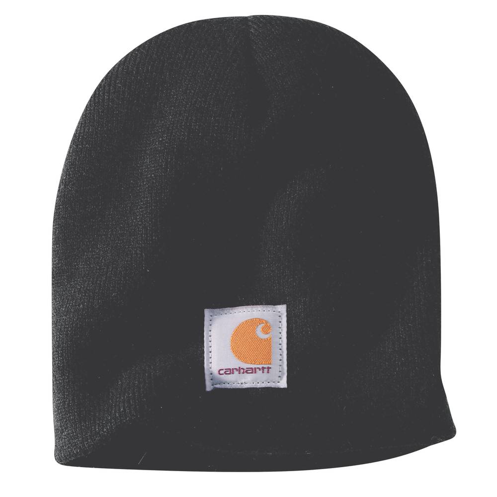 Carhartt Men's Black Acrylic Knit Hat (One Size Fits Most) | A205-BLKOS