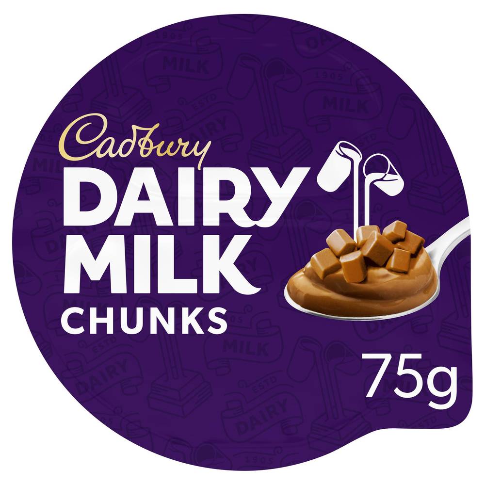 Cadbury 75g Dairy Milk Chunks Twinpot Single