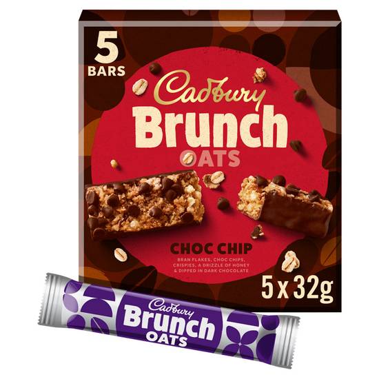 Cadbury Bournville Brunch Bar Choc Chip 5 Pack