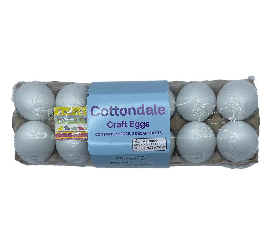 Cottondale DIY Crafting Eggs, 12 ct