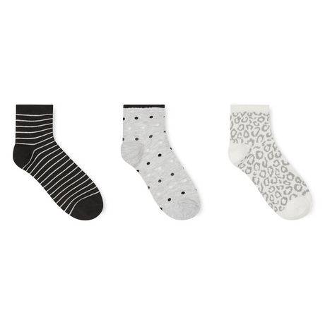 George Girls'' Ankle Socks 3-Pack (Size: 13-4)