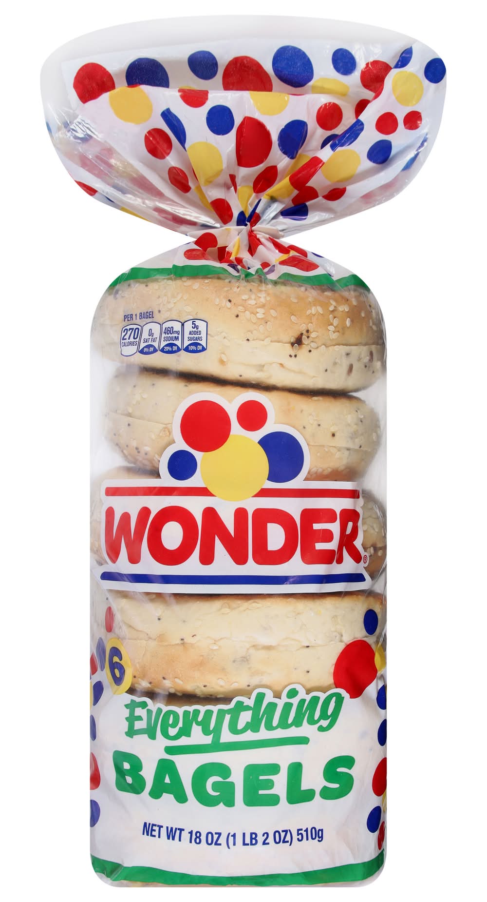 Wonder Everything Bagels (18 oz, 6 ct)