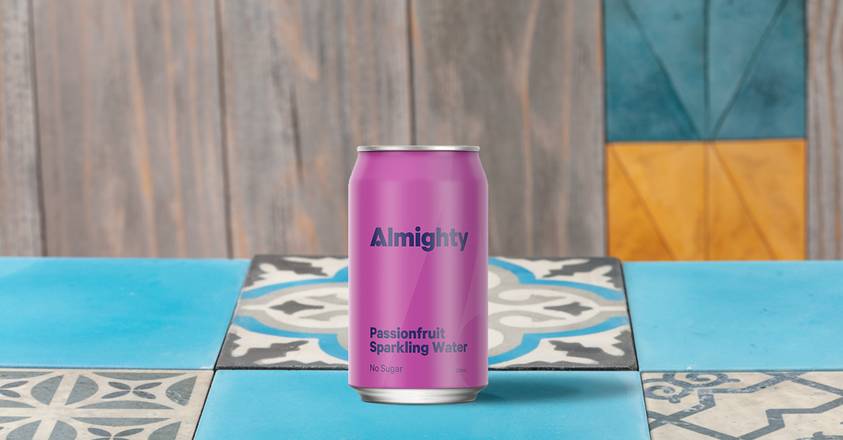 Almighty Sparkling Water Passionfruit