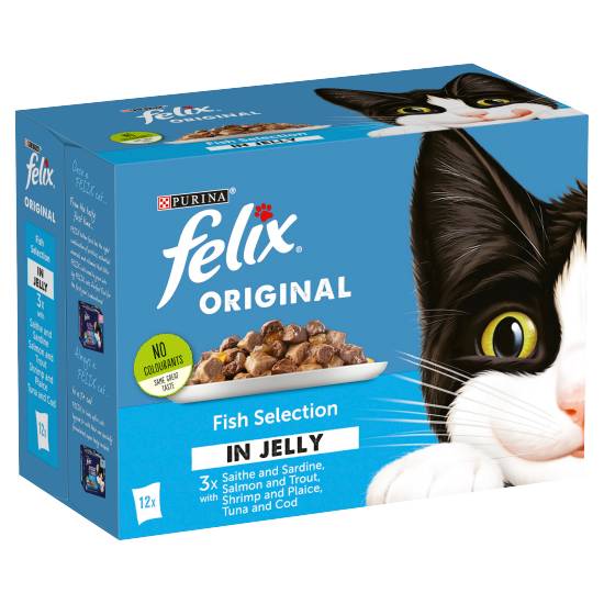Felix Fish Selection in Jelly Wet Cat Food (12 ct)
