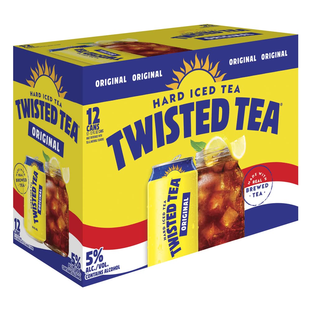 Twisted Tea Hard Iced Tea, Original (12 x 12 fl oz)