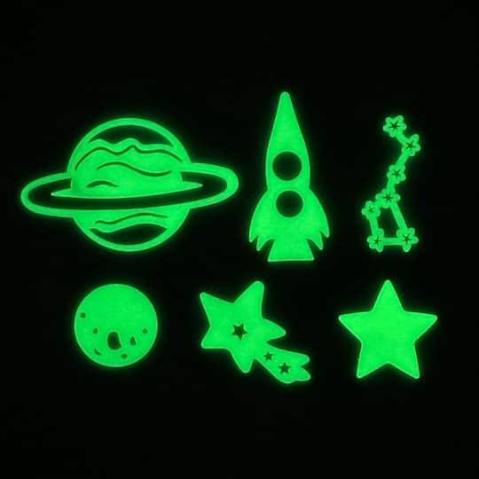 Space Glow-In-The-Dark Stickers By Creatology