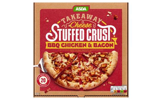 ASDA Takeaway Stuffed Crust BBQ Chicken & Bacon Pizza 470g
