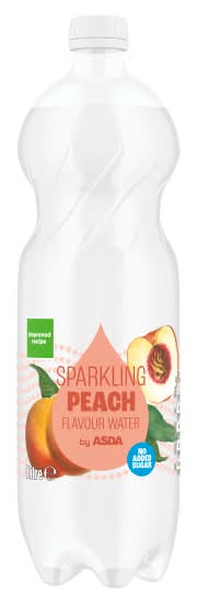 ASDA Peach, Sparkling Water (1L)