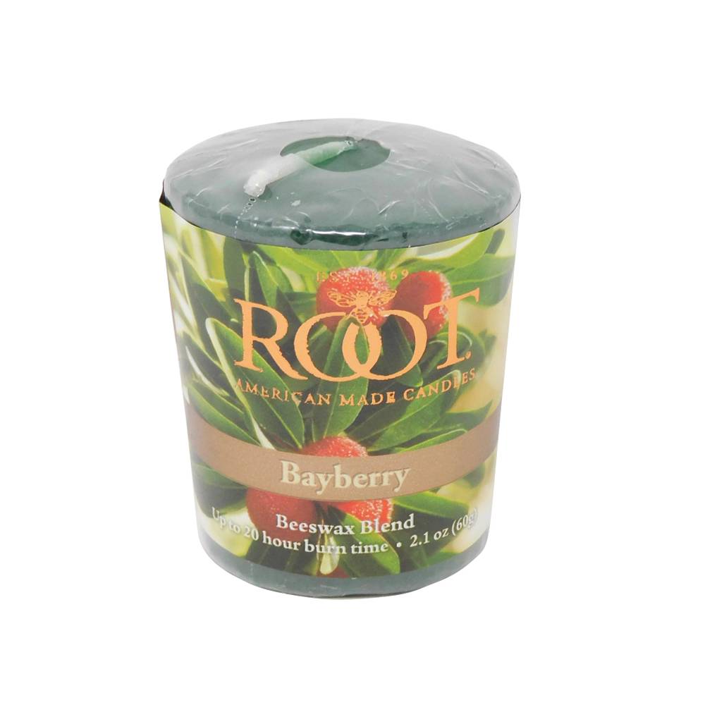 Root Beewax Blend Candle, Bayberry, Dark Green (60 g)