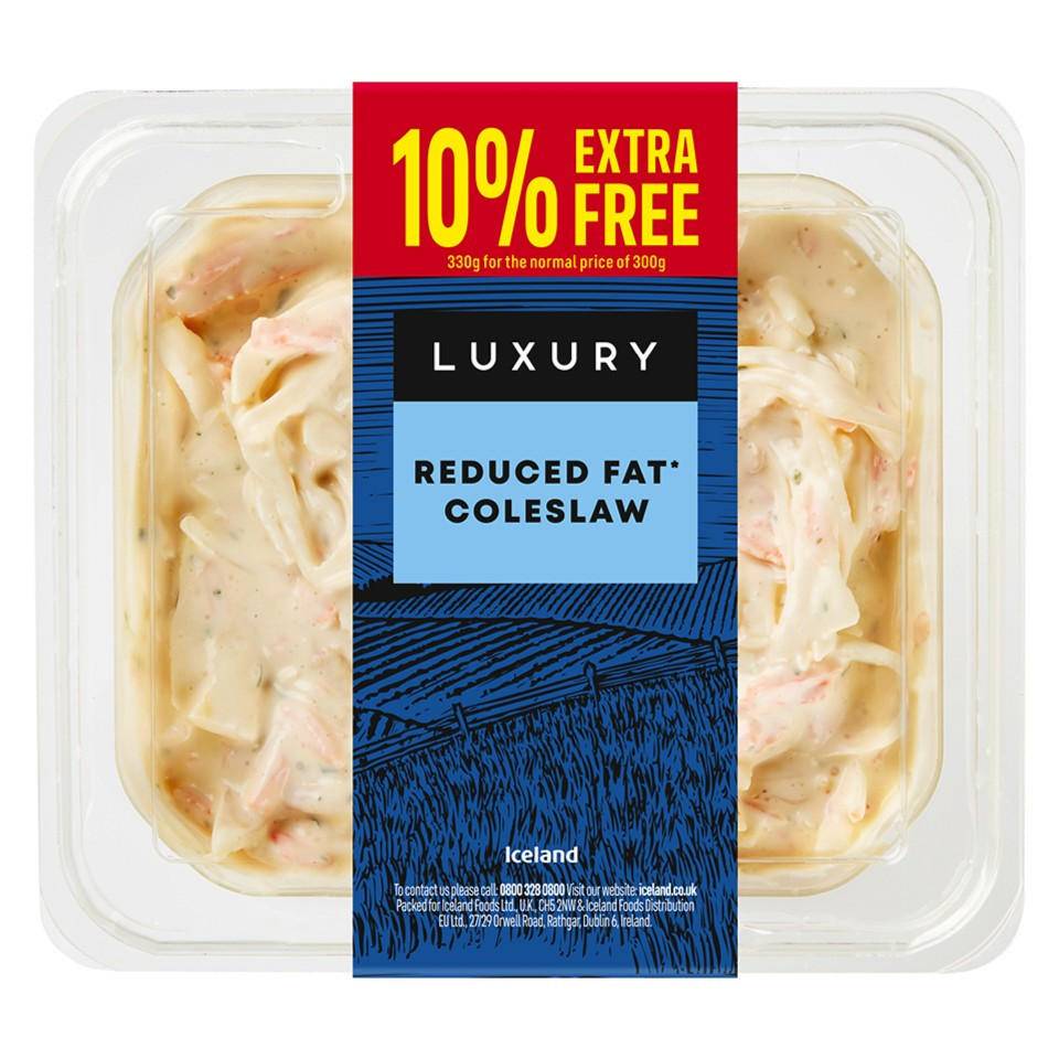 Iceland Reduced Fat* Coleslaw 300g