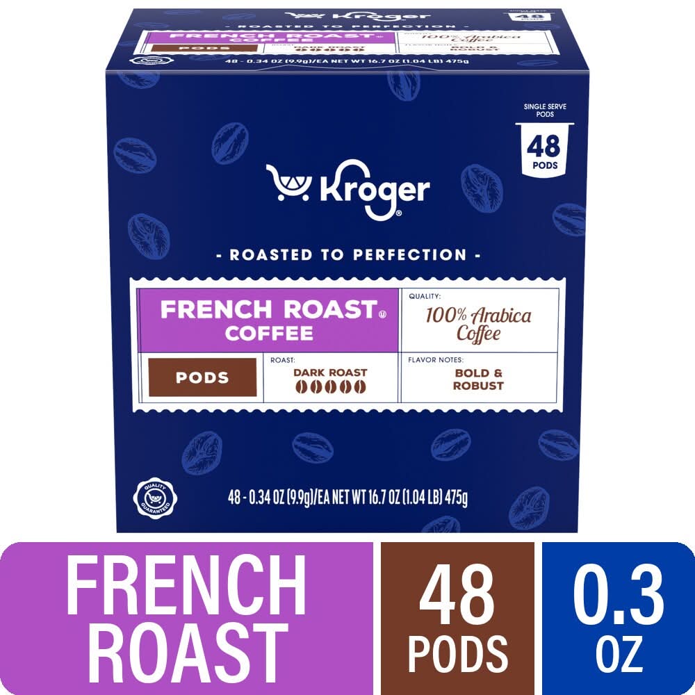 Kroger French Roast Dark Roast K-Cup Coffee Pods (16.7 oz, 48 ct)