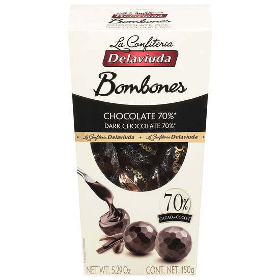 Delaviuda 70% Cocoa Dark Chocolate Bombones (14 ct)