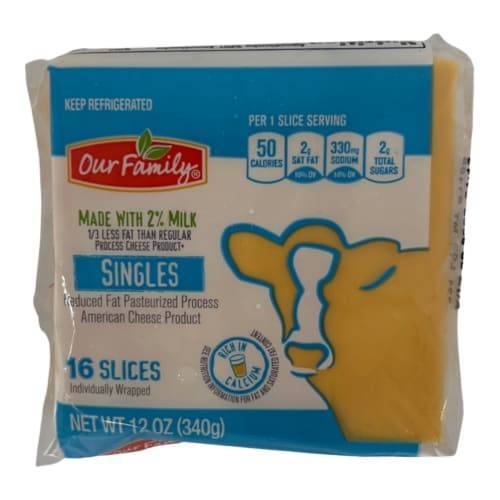 Our Family American Sliced Cheese (12 oz)