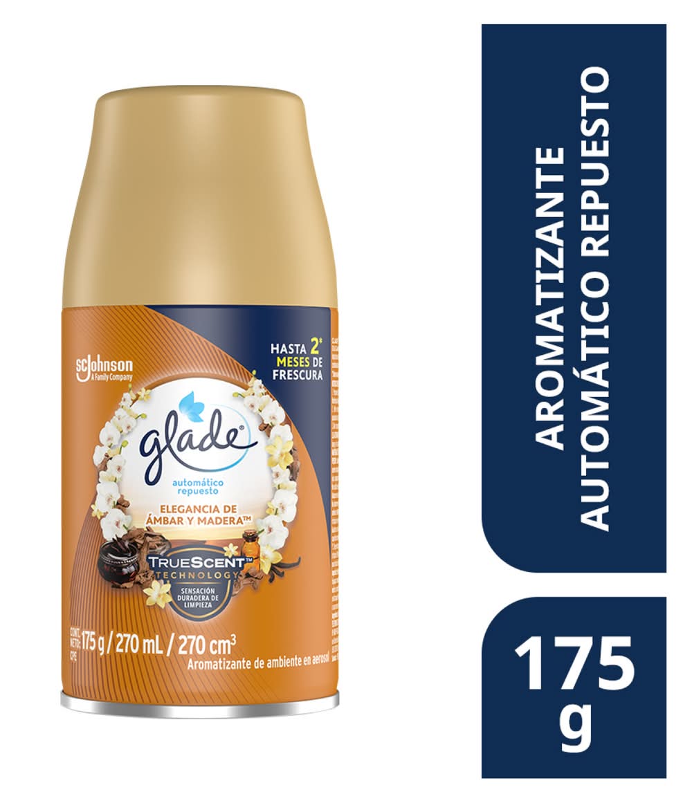 Glade · Aromatizante repuesto automatico elegancia de ambar (175 g)