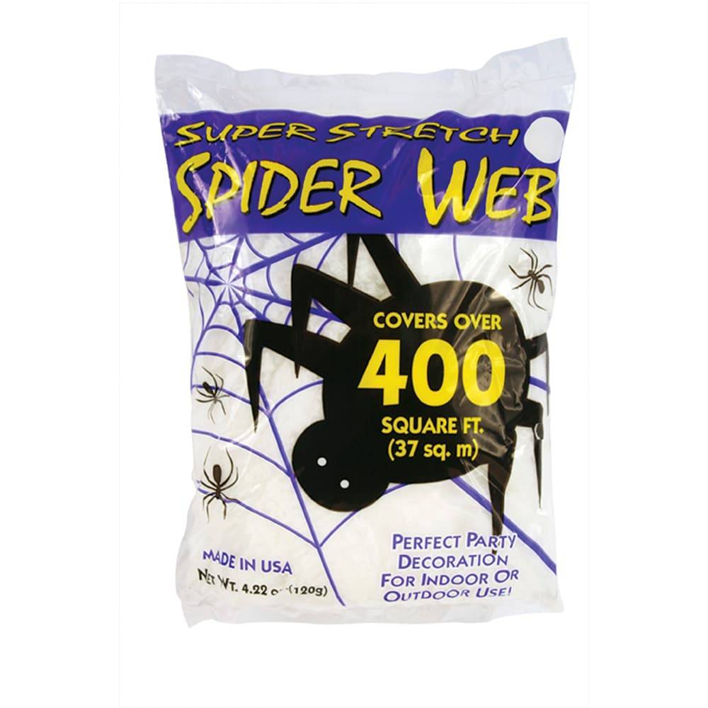 Fun World 400sq FT Super Stretch Spider Web Decor | 9534DLW