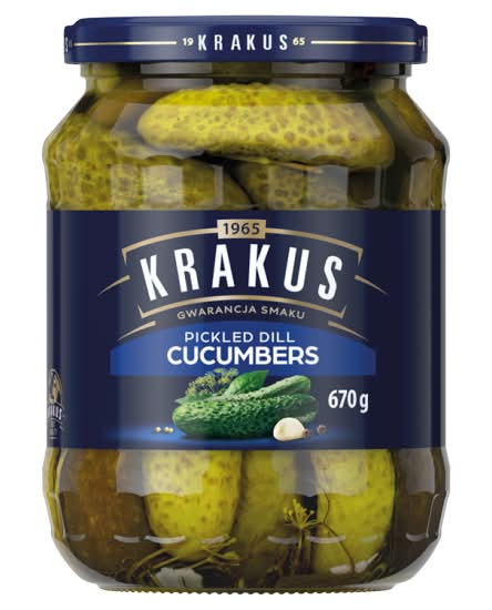 Krakus Pickled Dill Cucumbers (670g)
