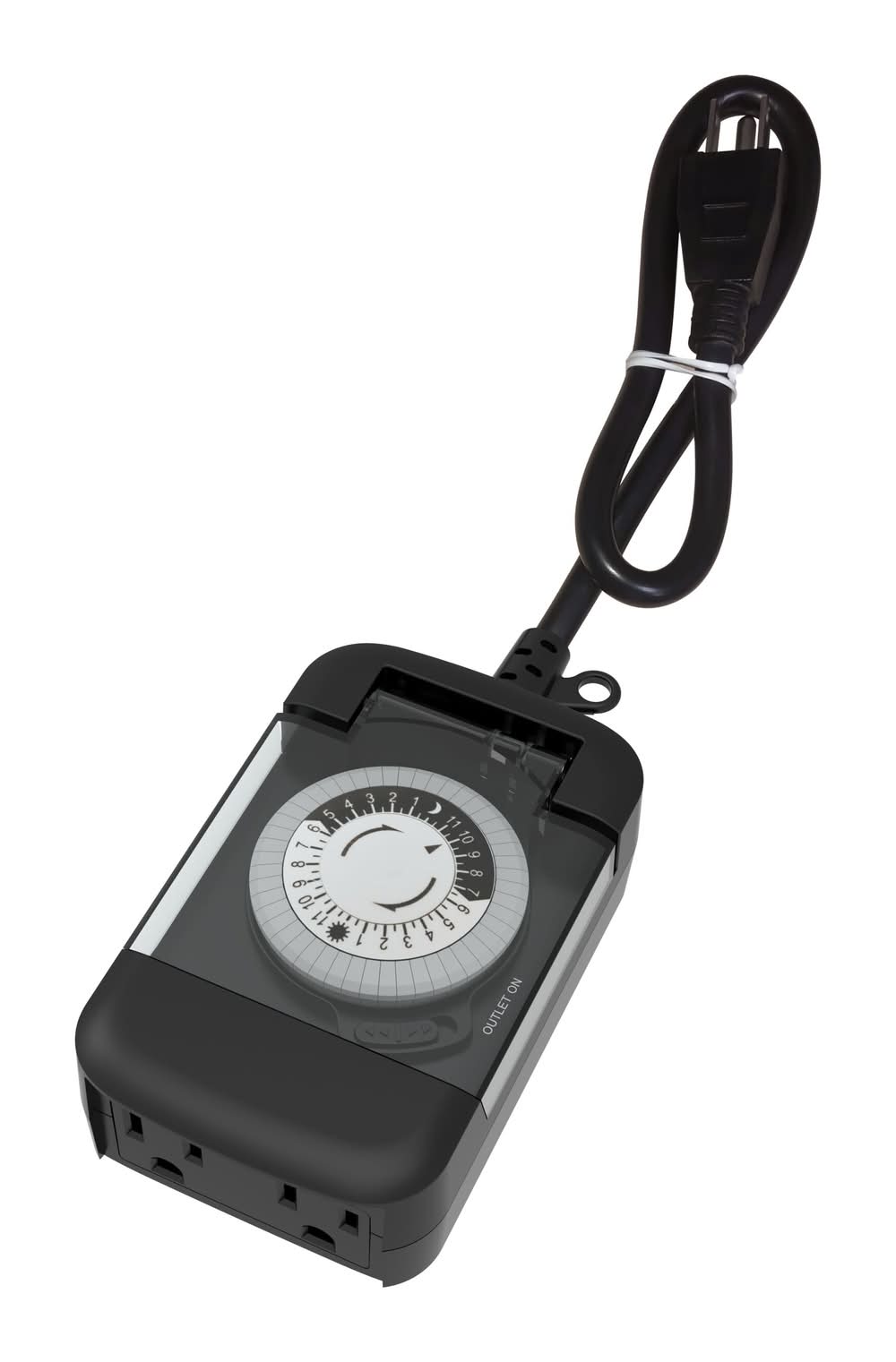 Utilitech 15 -Amps 125-volt Indoor or outdoor 2 -Outlet Countdown Analog Lighting Timer