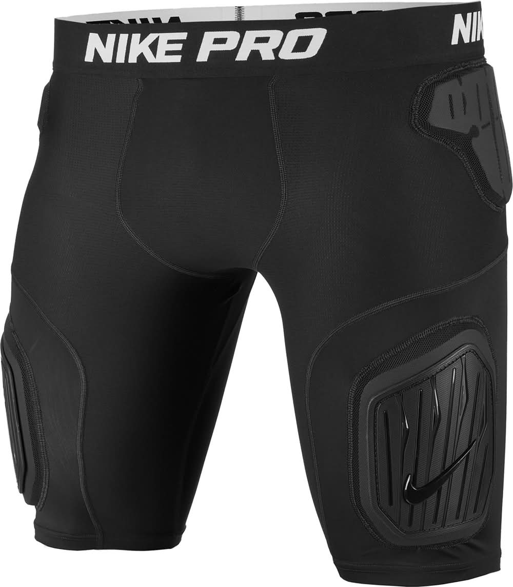 Nike Adult Pro Hyperstrong Football Short 2.0 (Black/White, L)