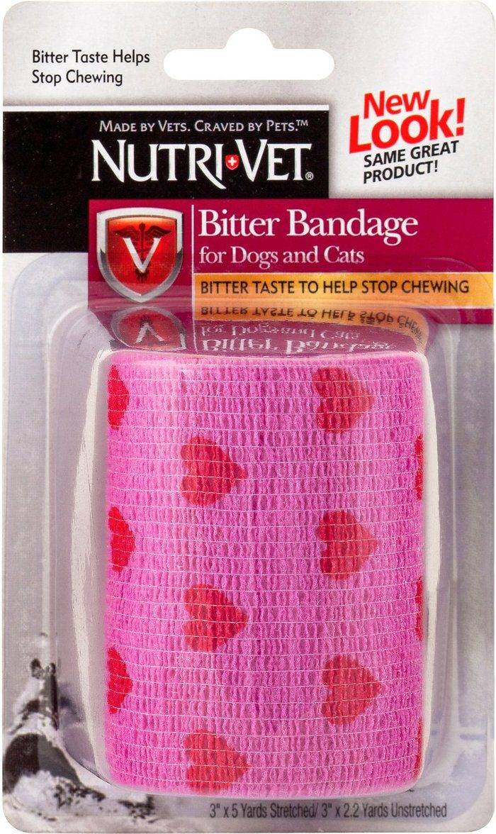 Nutri-Vet Bitter Pet Bandage For Dogs, Pink