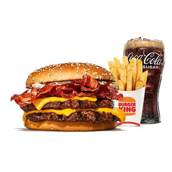 Double Bacon King Menu