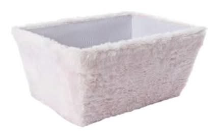 Fur Basket Light Pink