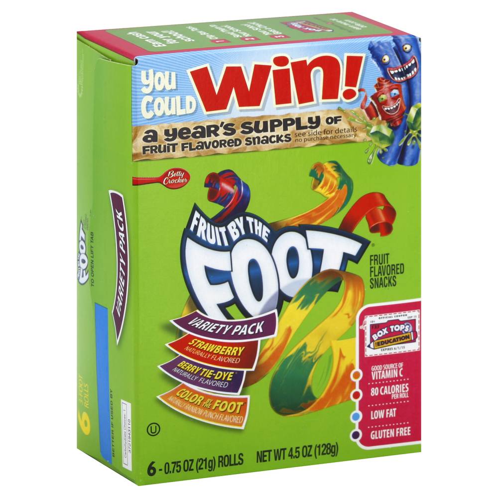 Fruit By the Foot Fruit Flavored Snacks Variety pack (6 ct)