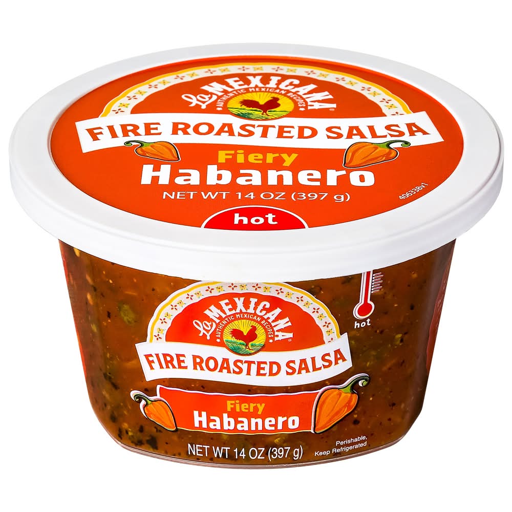 La Mexicana Fire Roasted Fiery Habanero Salsa (14 oz)