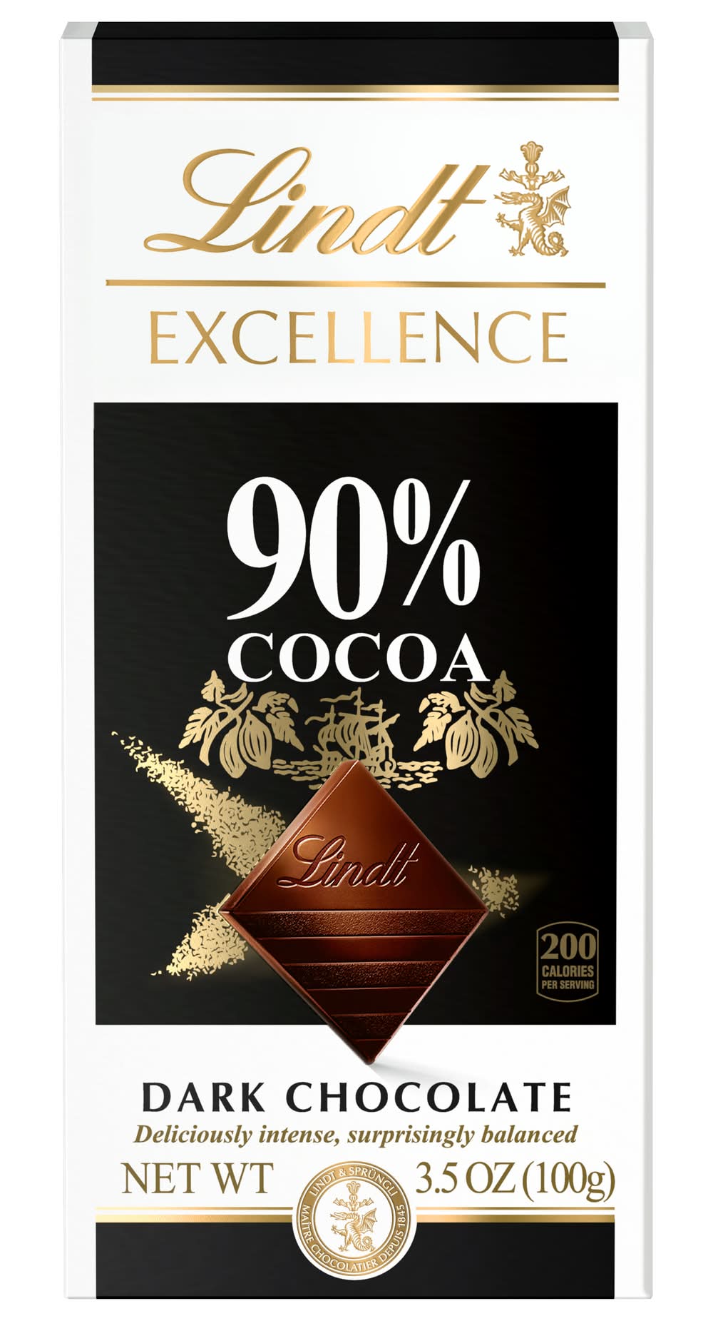 Lindt Excellence 90% Cocoa Supreme Dark Chocolate (3.5 oz)