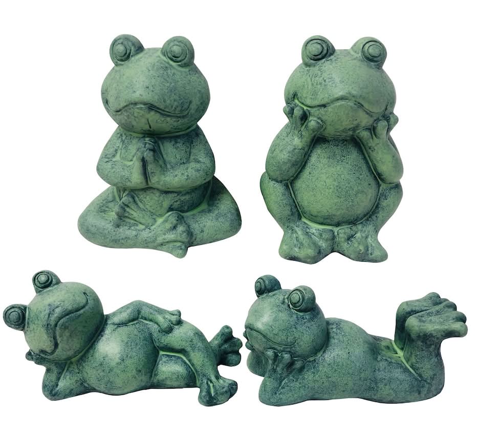 Garden Frog Decor, Assorted Postures, 1-ct.