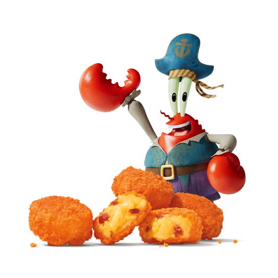 Mr. Krabs’ Cheesy Bacon Tots