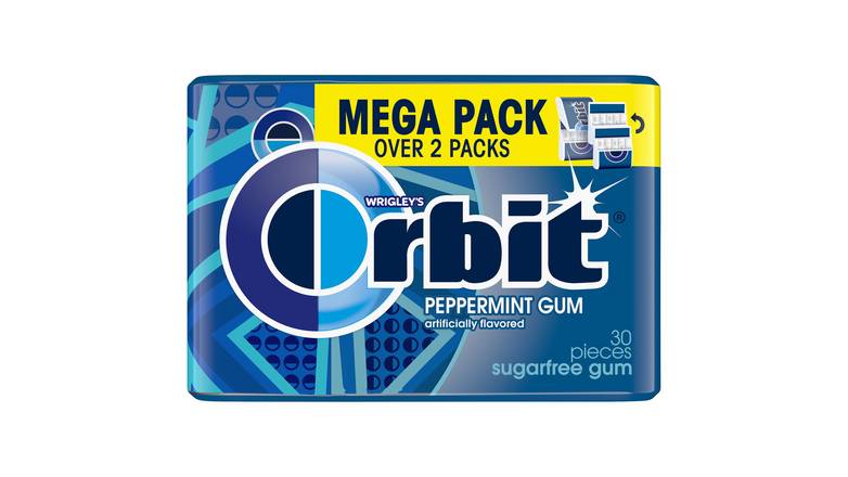 Orbit Peppermint Sugarfree Gum Mega Pack, 30 Each