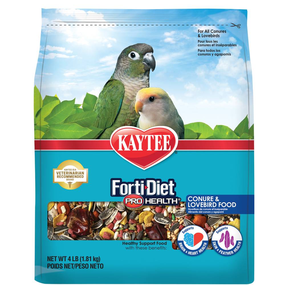 Kaytee Forti Diet Pro Health Conure and Lovebird Food (4 lbs)