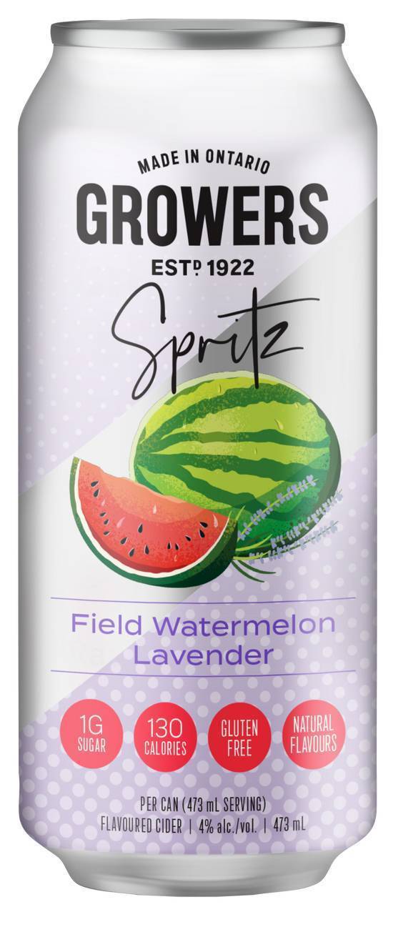 Growers Spritz Field Watermelon Lavender 473mL (4.0% ABV)