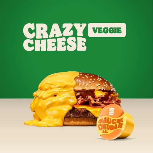 Crazy Cheese BBQ Veggie + XXL Cheddar dip