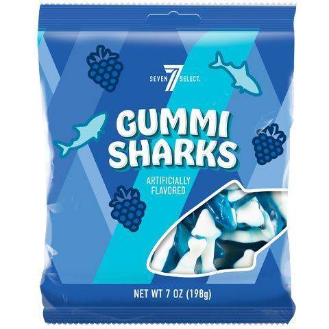 7-Select Blue Sharks Gummy (7 oz)