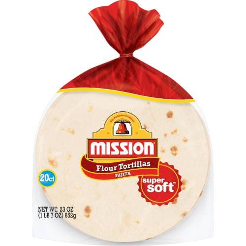 Mission · Fajita Flour Tortillas (20 tortillas)