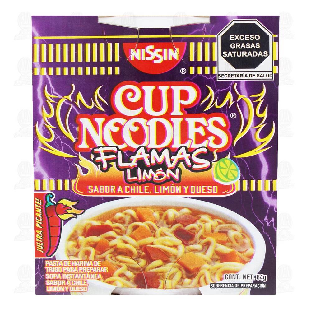 Nissin · Sopa flamas limón (64 g)