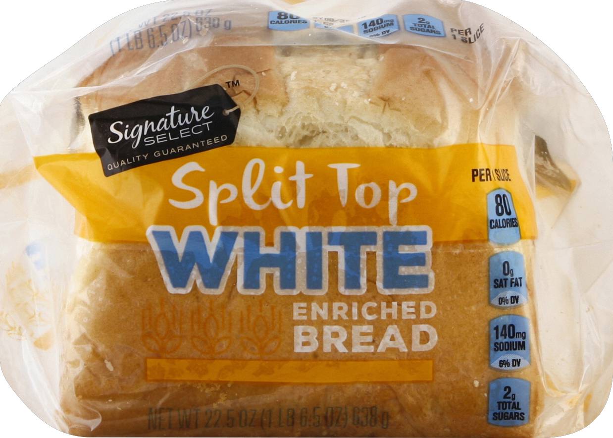 Signature Select Split Top White Enriched Bread (1.41 lbs)