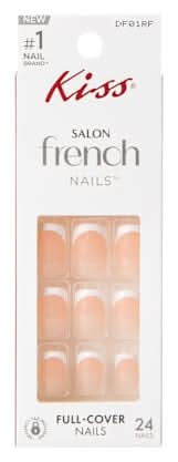 Kiss® Salon French Changeless Full-Cover Nails 24-Count