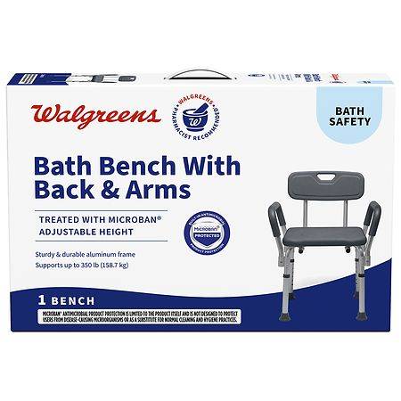 Walgreens Bath Bench With Back & Arms