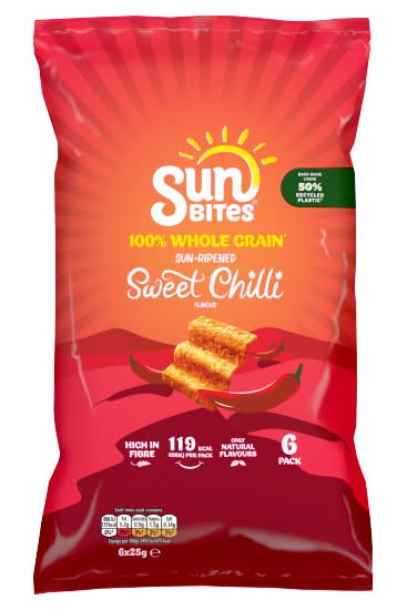 Sunbites Sweet Chilli, Ripened Snacks (6 pack)
