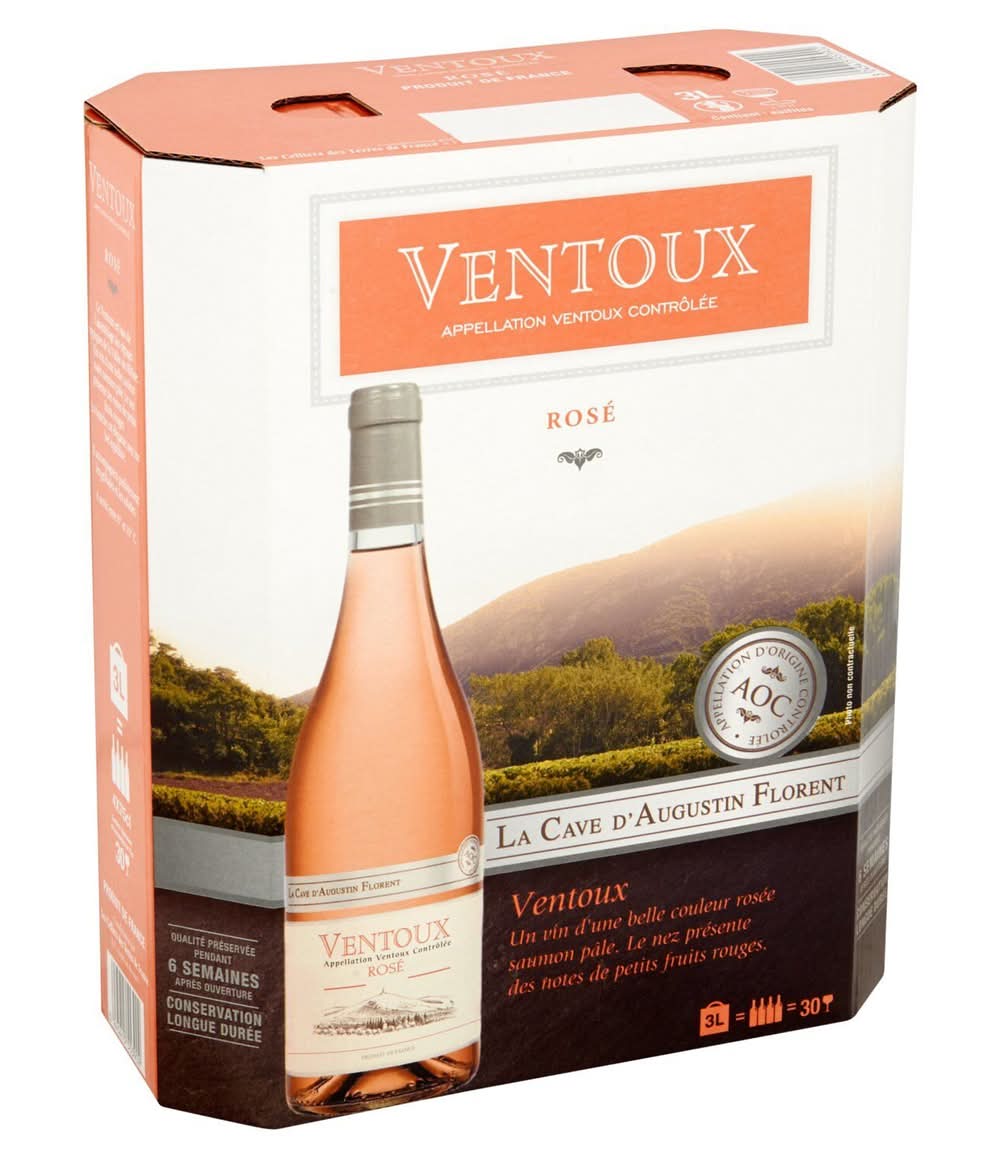 La Cave d'Augustin Florent - Vin rosé aoc ventoux (3L)