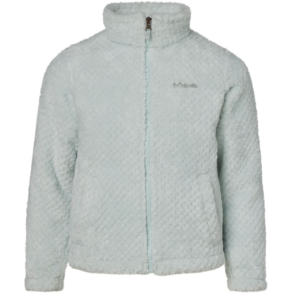 Columbia Sportswear Girls' Fluffy Fleece Jacket, Medium Green 01, Small