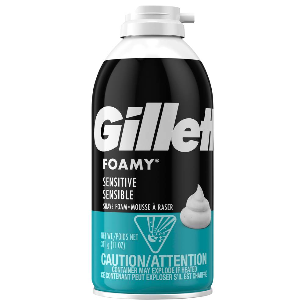 Gillette Foamy Sensitive Shave Foam (11 oz)