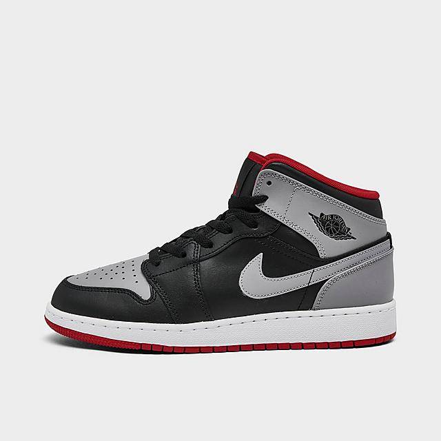 Big Kids' Air Jordan Retro 1 Mid Casual Shoes (6.0)