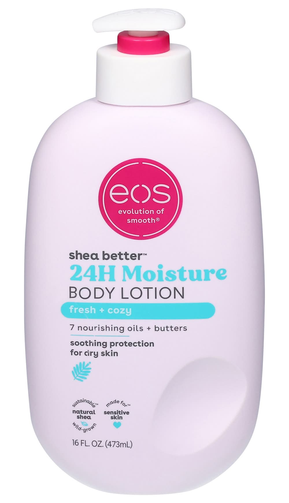 eos Shea Better 24h Moisture Body Lotion, Fresh-Cozy (16 fl oz)
